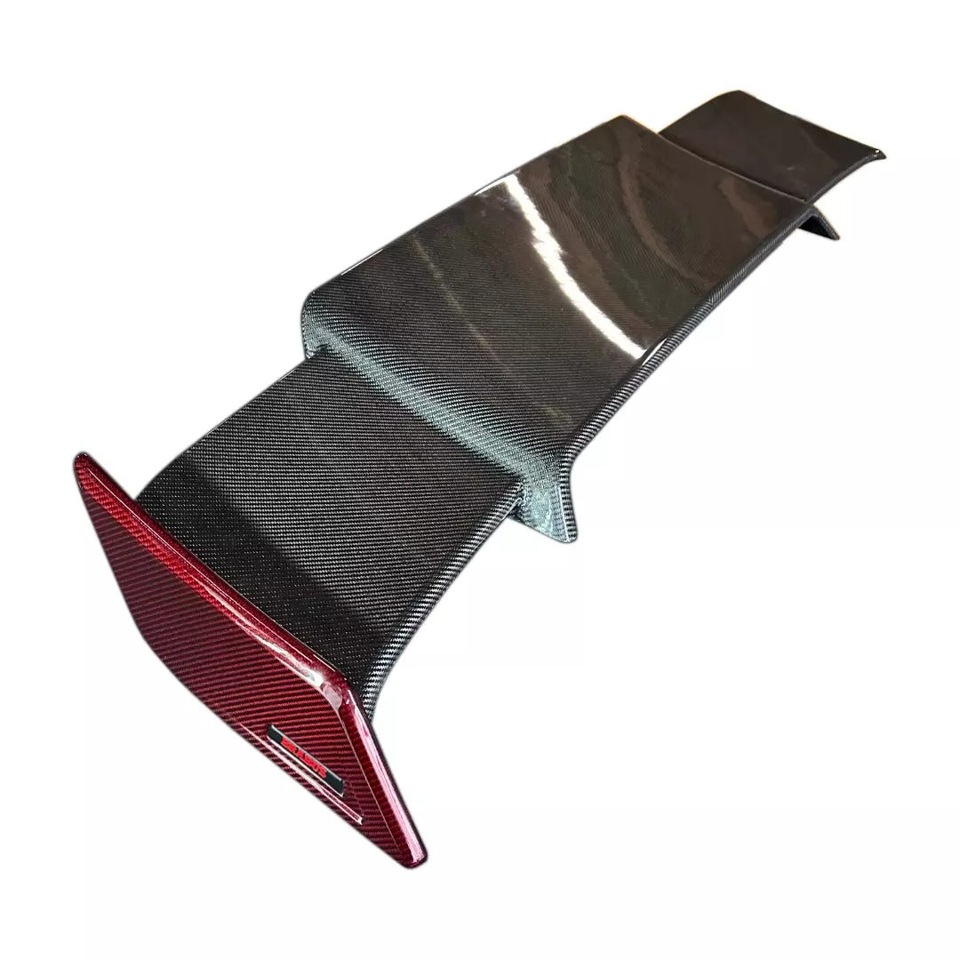 Mercedes-Benz W463A G-Class Brabus Style Black and Red Carbon Fiber Rear Roof Spoiler