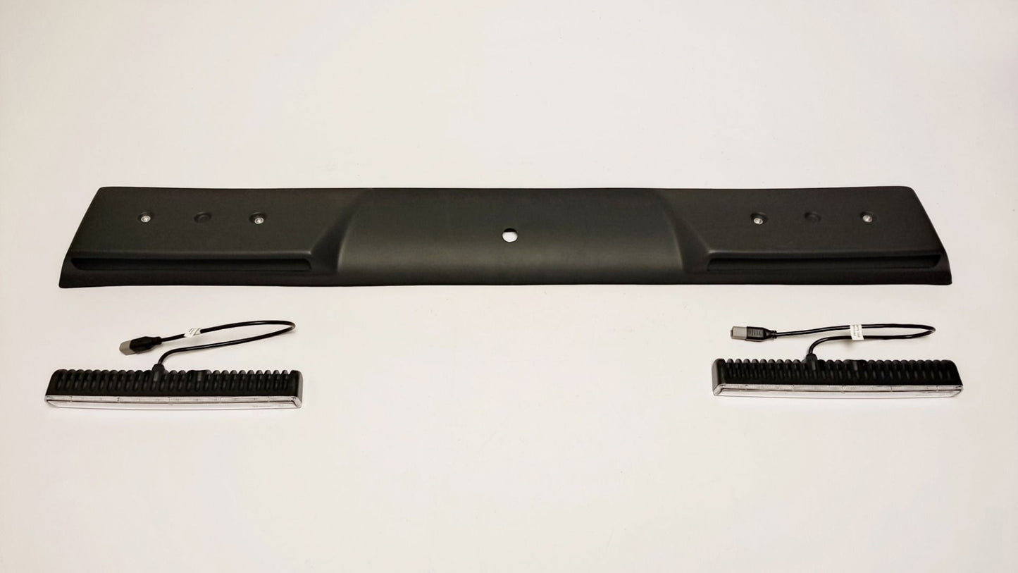 Fiberglass Front Brabus Style Roof Spoiler with LEDs for Mercedes-Benz W463 G-Class