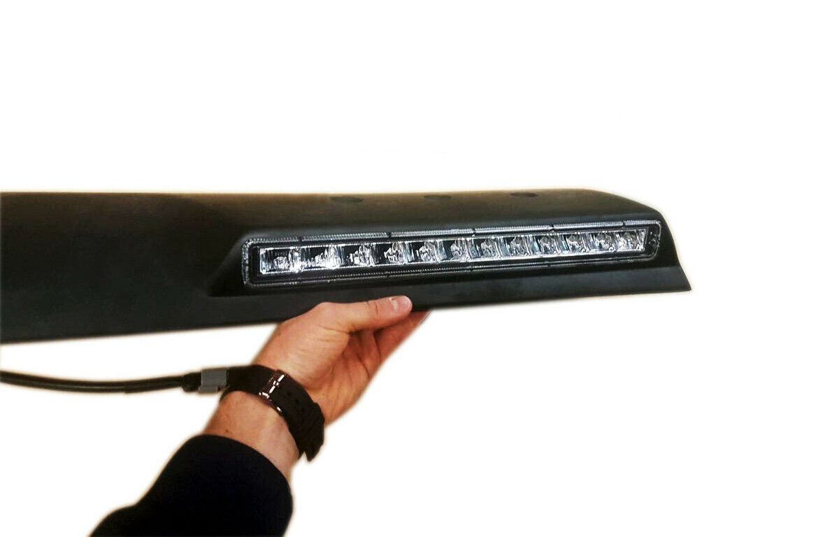 Fiberglass Front Brabus Style Roof Spoiler with LEDs for Mercedes-Benz W463 G-Class
