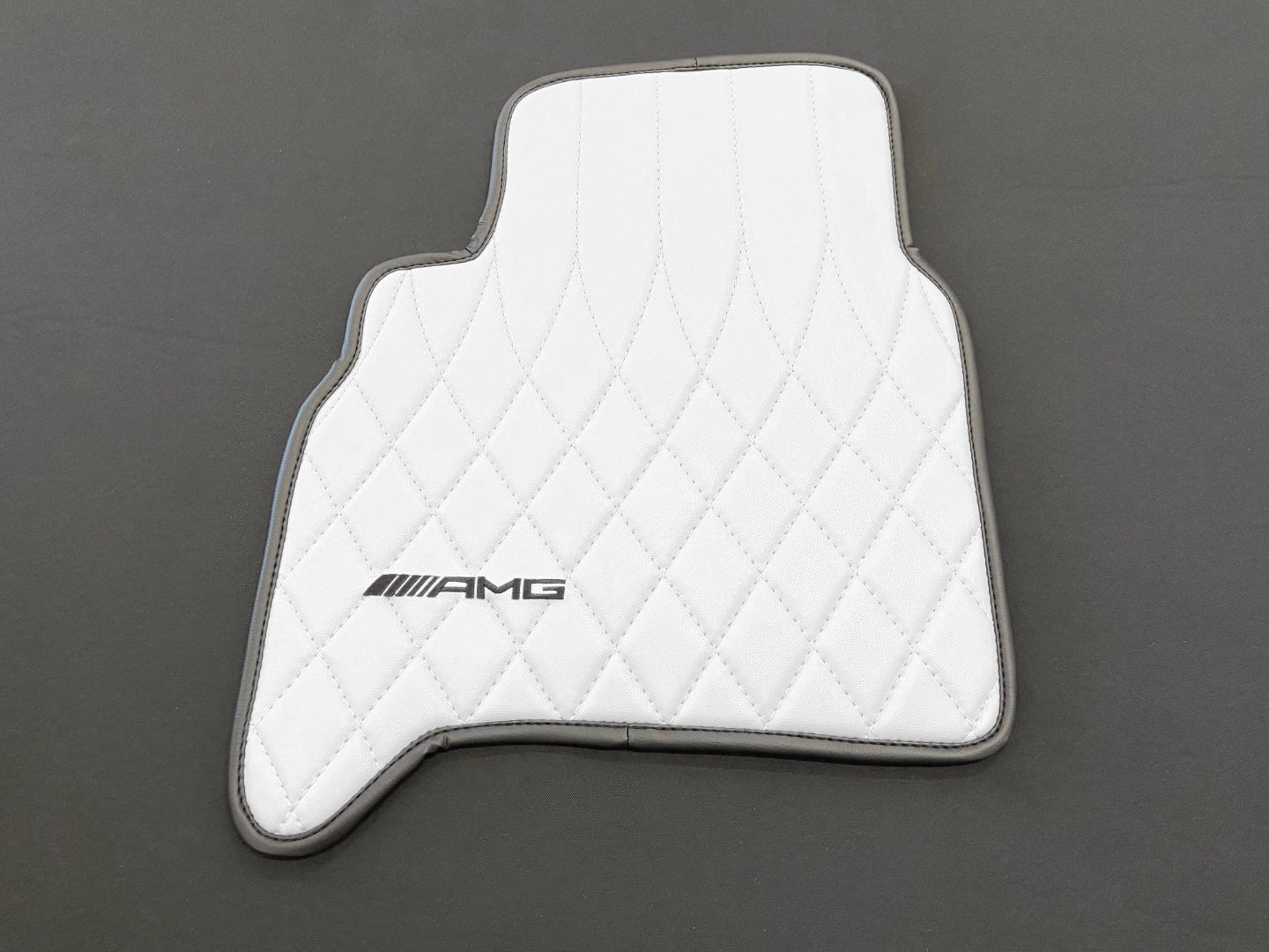 White AMG Style Floor Mats for Mercedes G Wagon W463A W464 G-Class 2018+