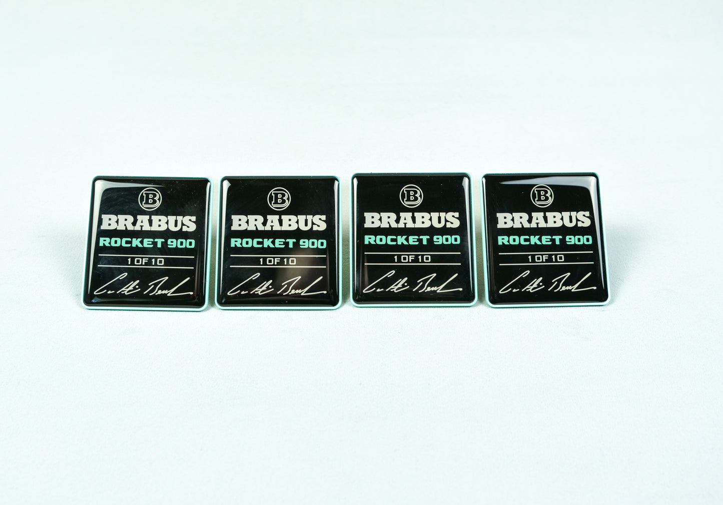 Brabus Style Rocket 900 Edition 1 of 10 Tiffany Blue Seat Emblems Set for Mercedes-Benz W463A