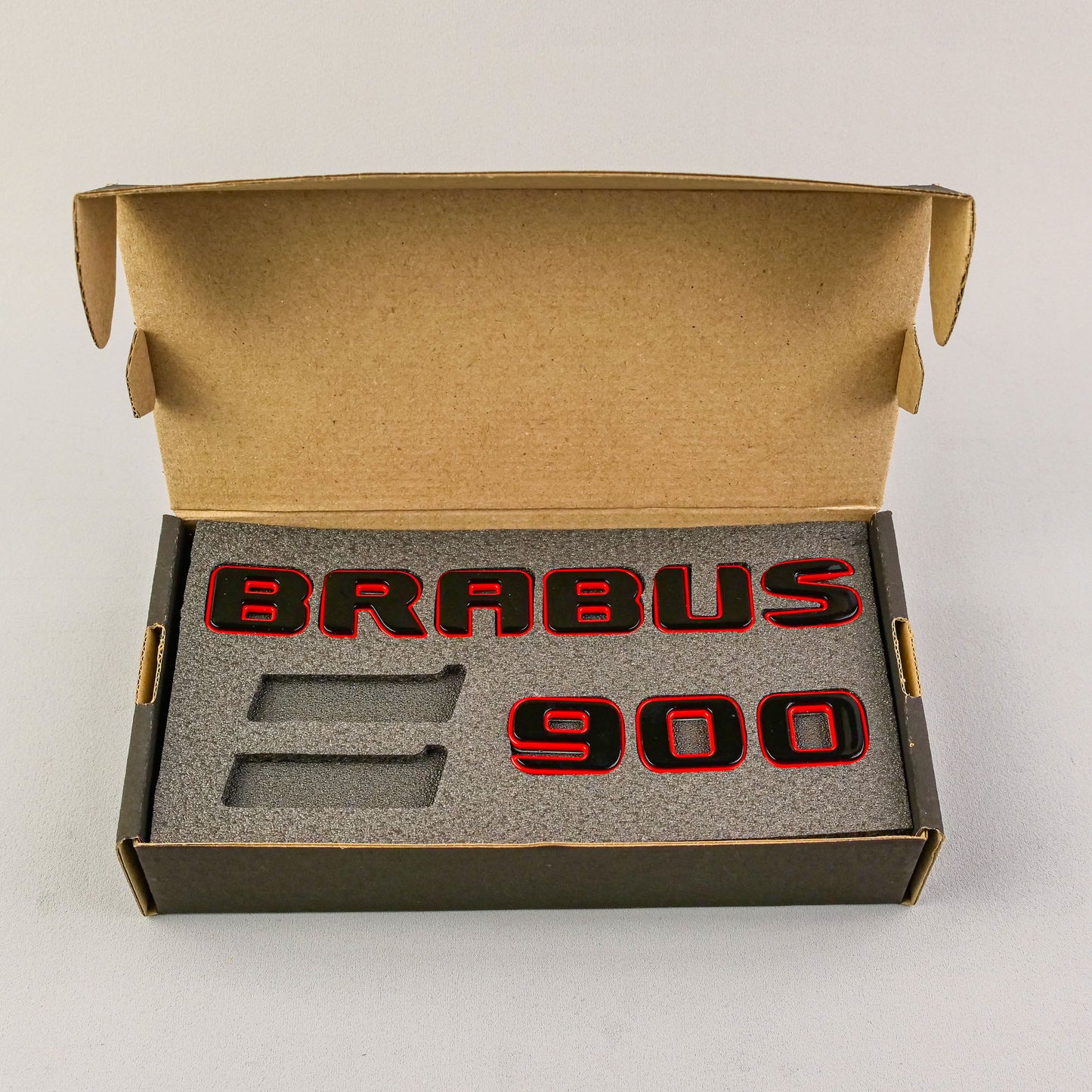 Brabus 900 Style Red Metal Badges Emblems Set for Mercedes-Benz W463 W463A W464 G Wagon