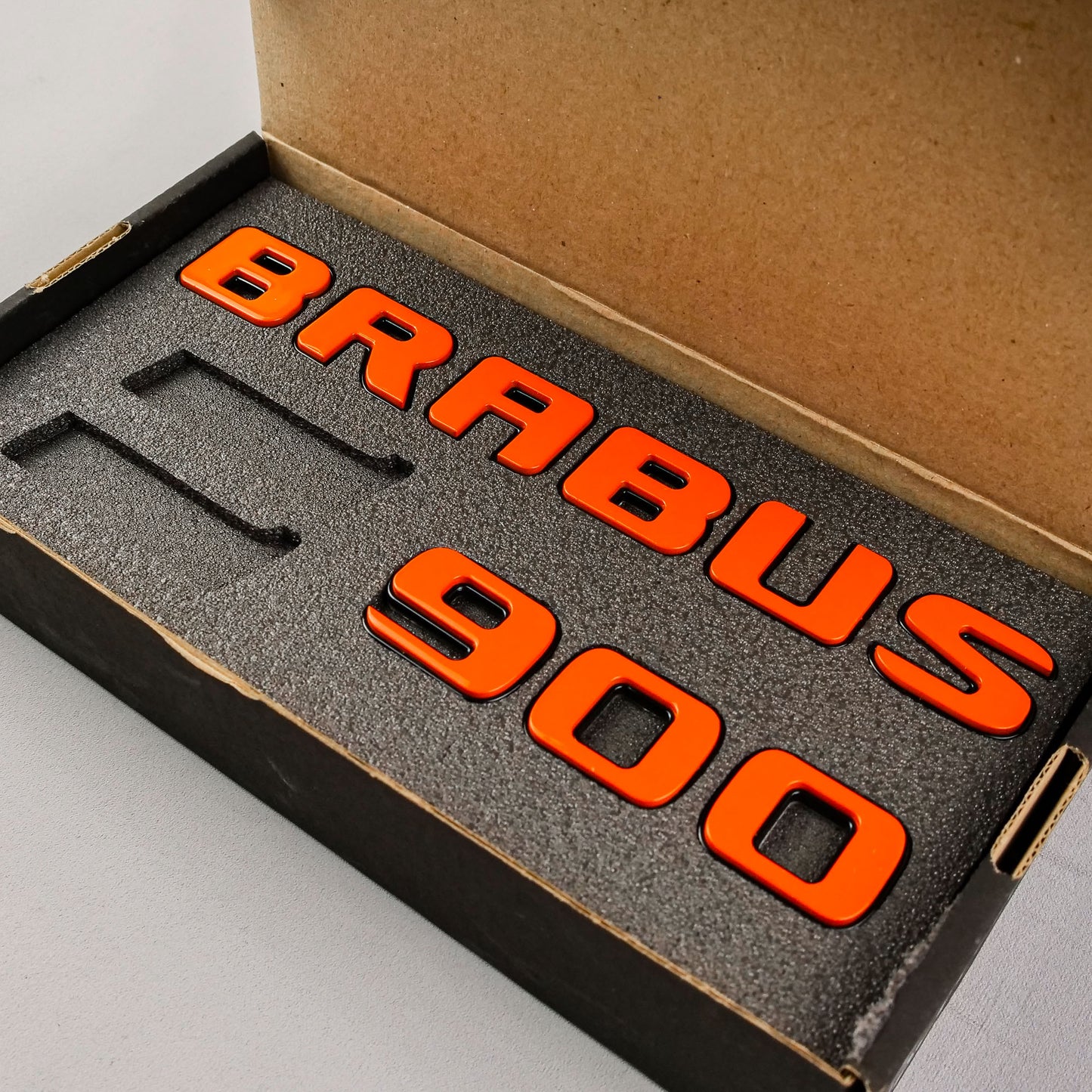 Brabus 900 Style Orange Badges Emblems Set for Mercedes-Benz W463 W463A W464