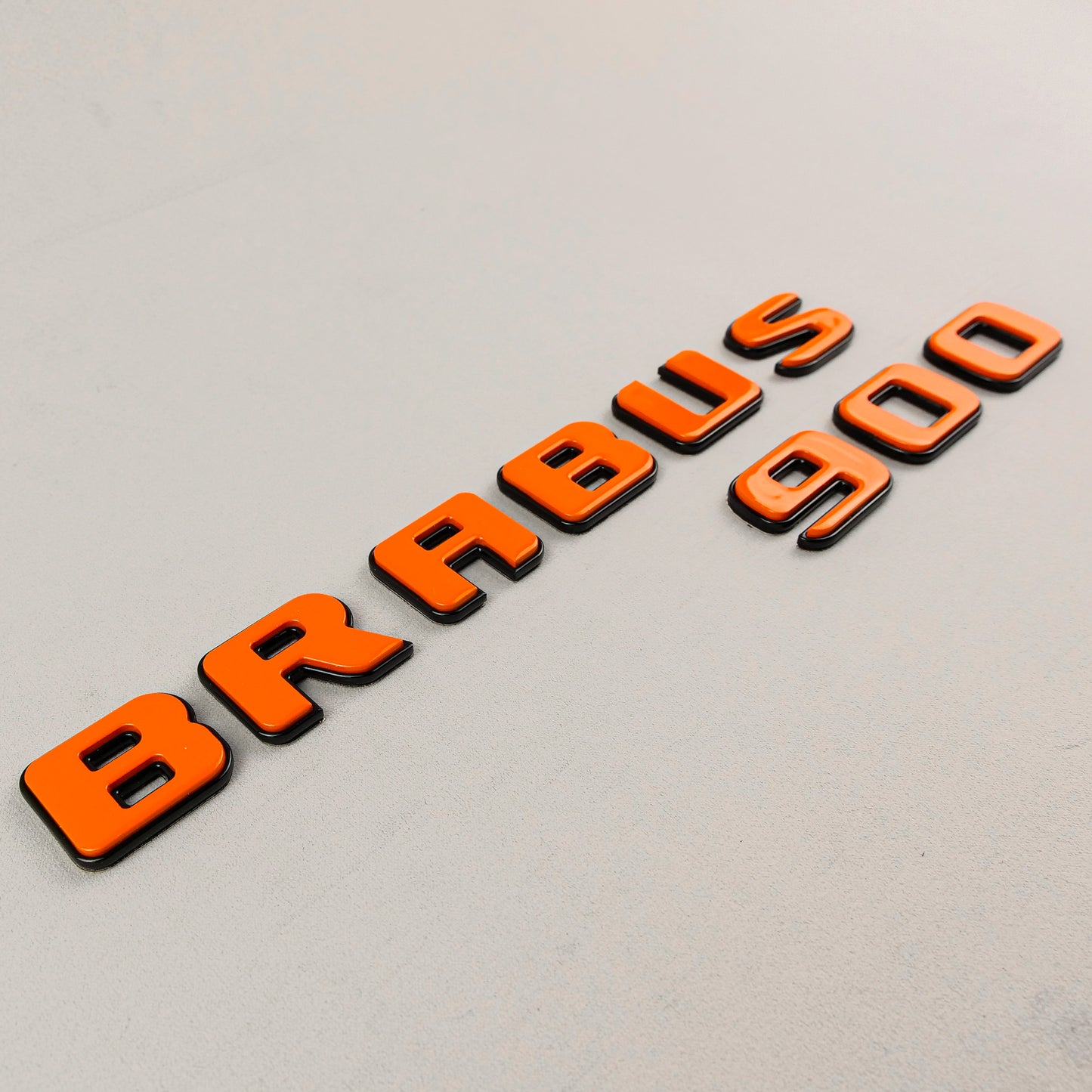 Brabus 900 Style Orange Badges Emblems Set for Mercedes-Benz W463 W463A W464