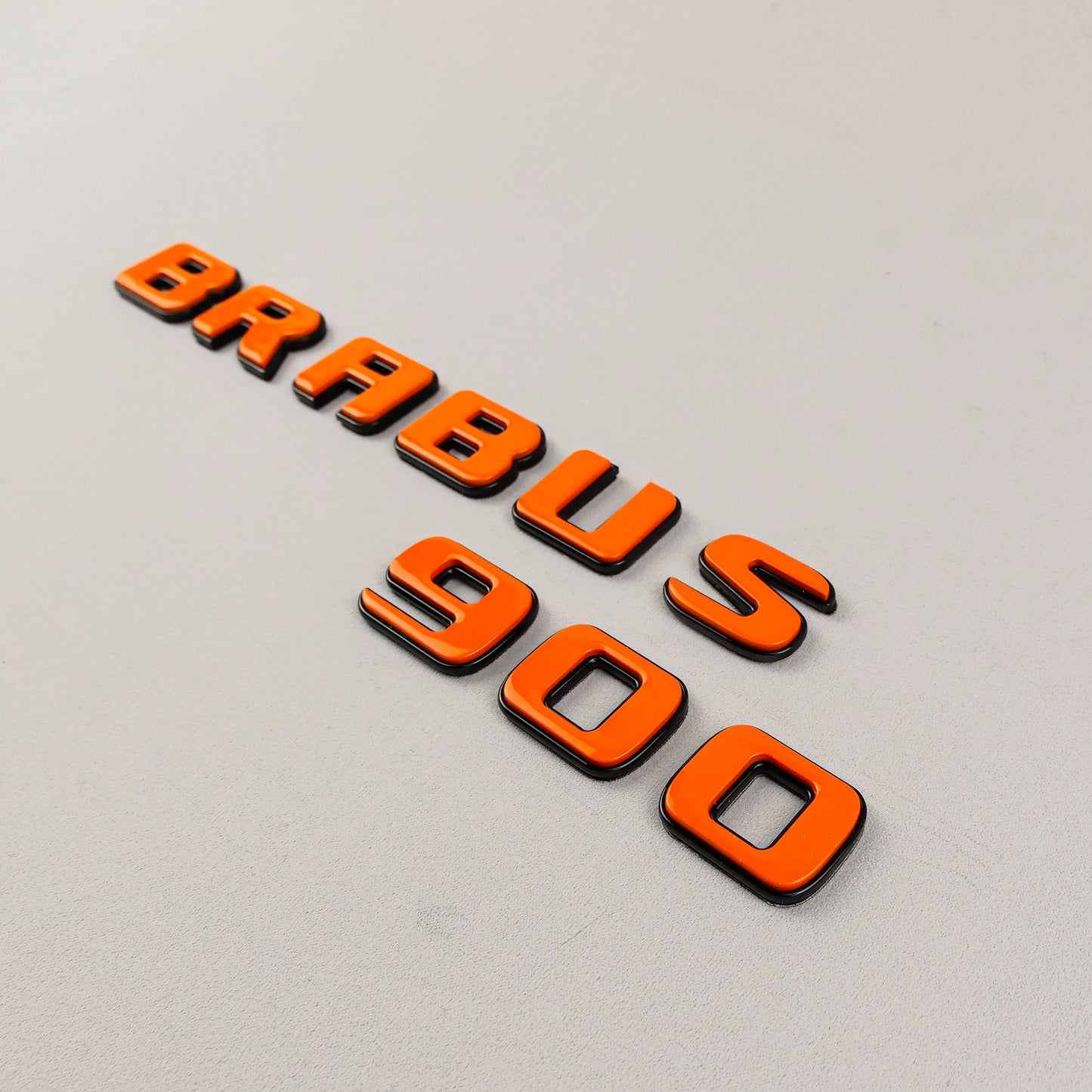 Brabus 900 Style Orange Badges Emblems Set for Mercedes-Benz W463 W463A W464
