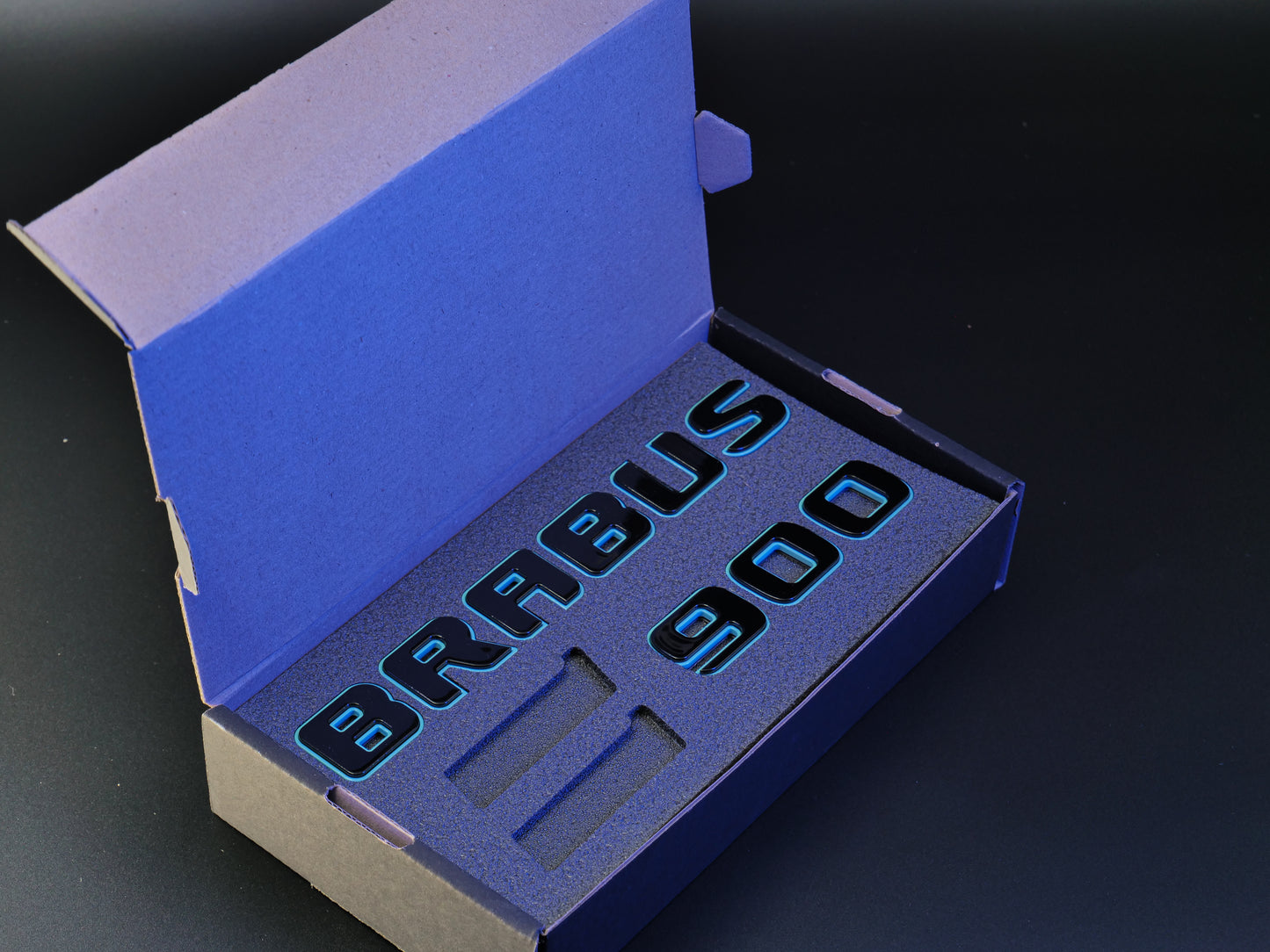 Brabus 900 Style Tiffany Blue Badges Emblems Set for Mercedes-Benz W463 W463A W464