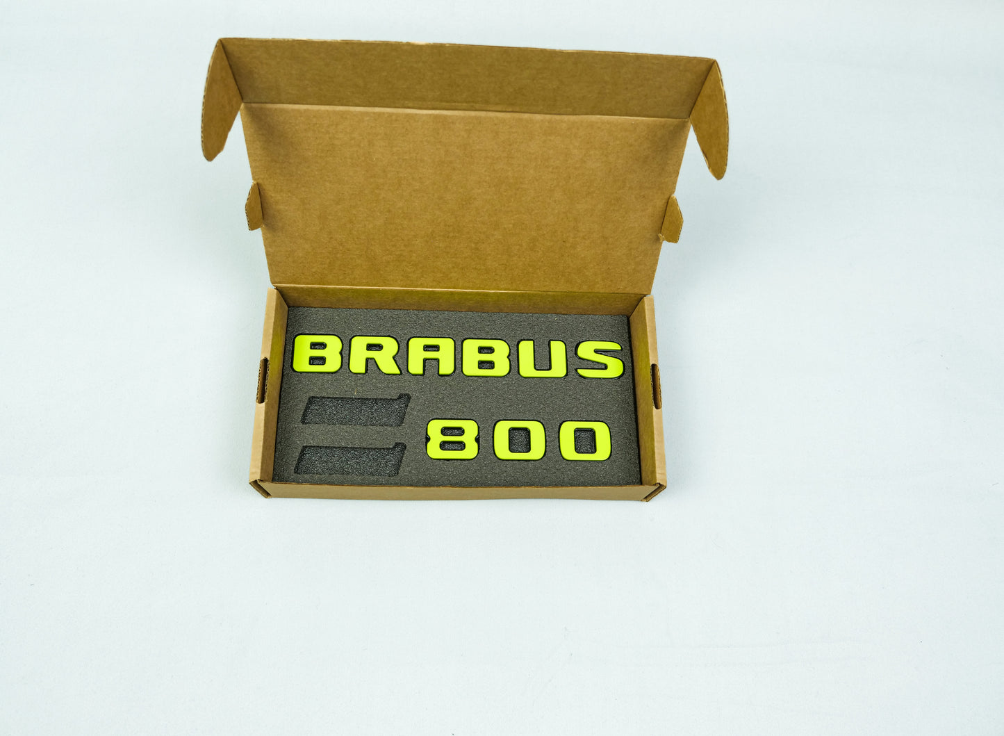 Brabus 800 Style Lime Green Badges Emblems Set for Mercedes-Benz W463 W463A W464 G Wagon