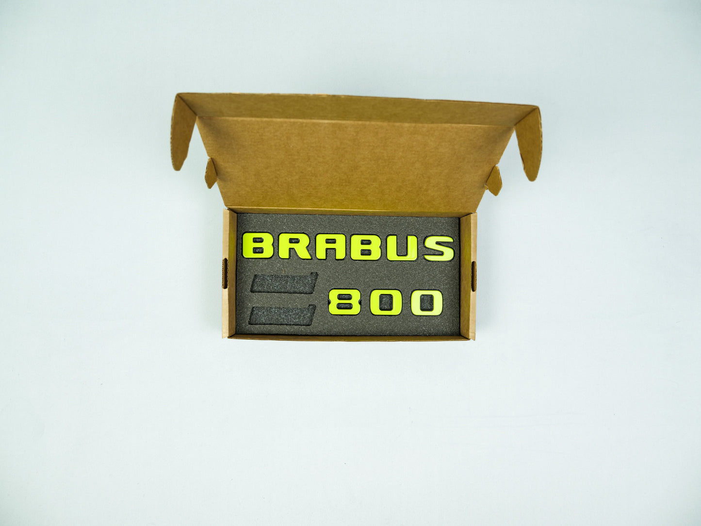 Brabus 800 Style Lime Green Badges Emblems Set for Mercedes-Benz W463 W463A W464 G Wagon