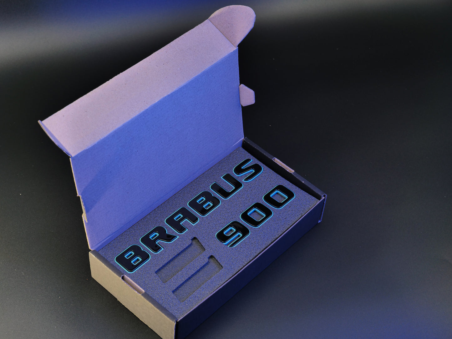 Brabus 900 Style Tiffany Blue Badges Emblems Set for Mercedes-Benz W463 W463A W464