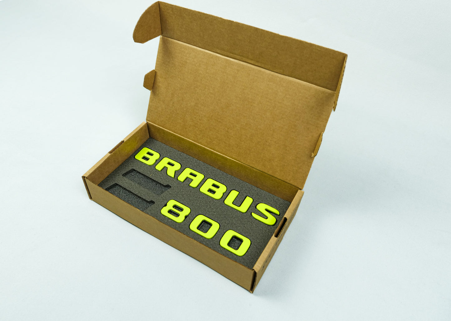 Brabus 800 Style Lime Green Badges Emblems Set for Mercedes-Benz W463 W463A W464 G Wagon