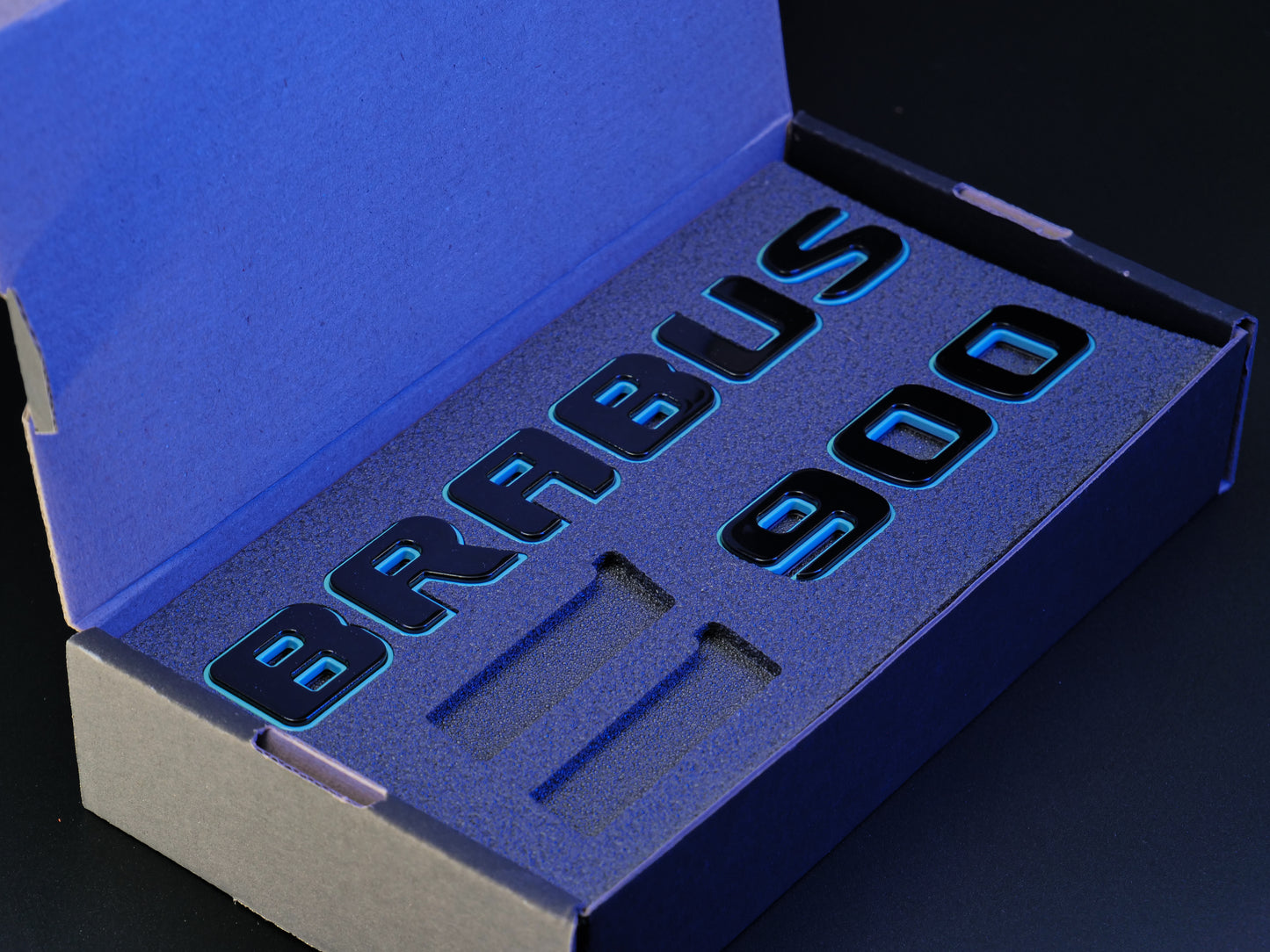 Brabus 900 Style Tiffany Blue Badges Emblems Set for Mercedes-Benz W463 W463A W464