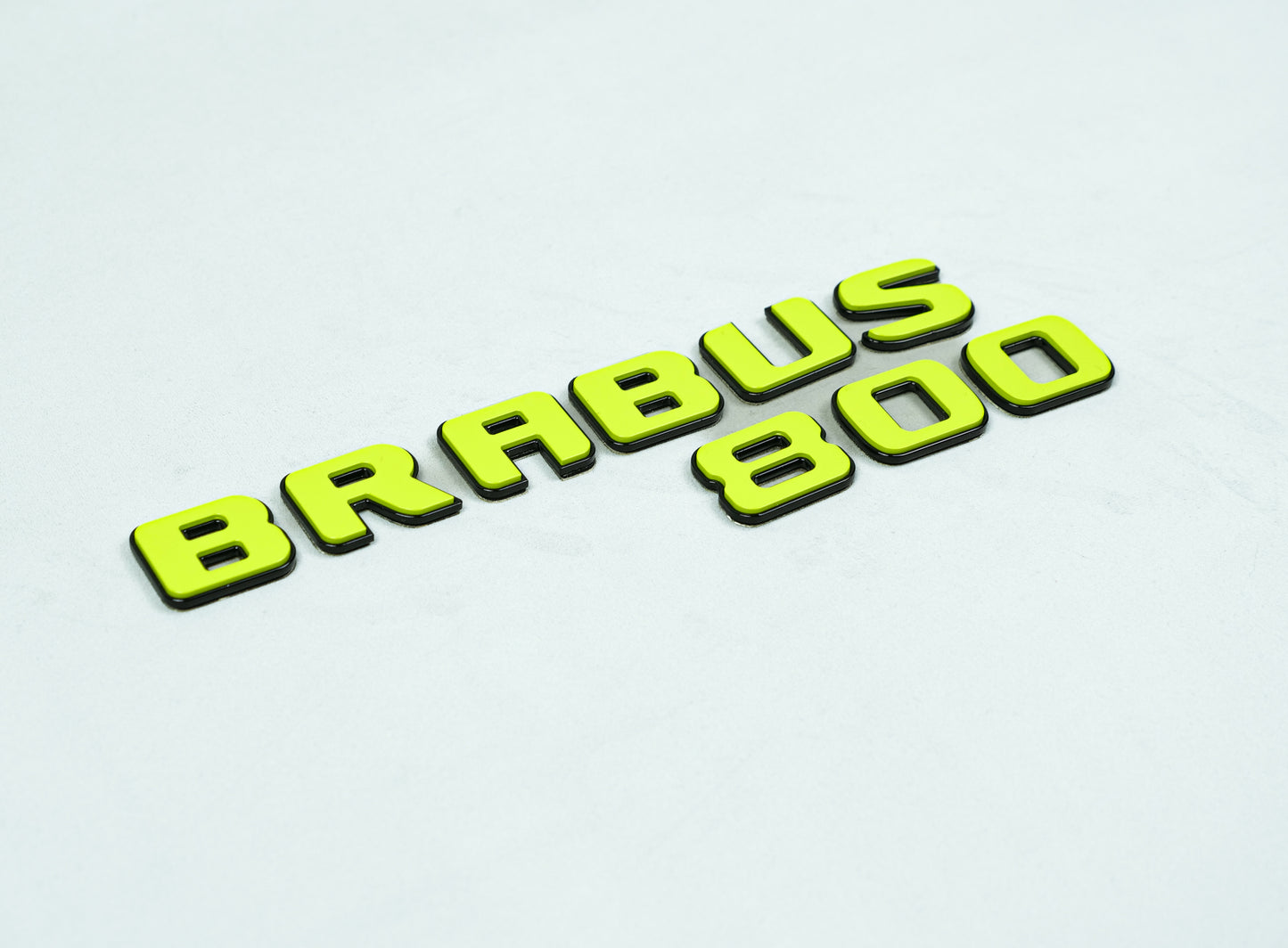 Brabus 800 Style Lime Green Badges Emblems Set for Mercedes-Benz W463 W463A W464 G Wagon