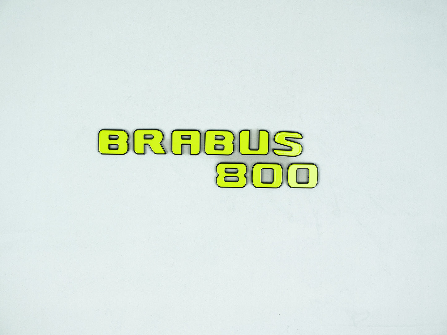 Brabus 800 Style Lime Green Badges Emblems Set for Mercedes-Benz W463 W463A W464 G Wagon