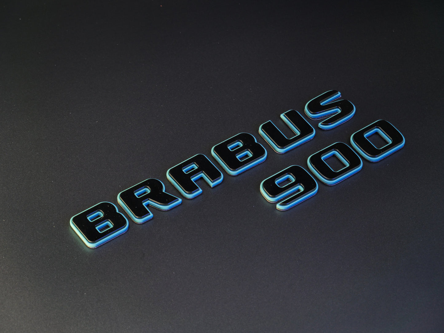 Brabus 900 Style Tiffany Blue Badges Emblems Set for Mercedes-Benz W463 W463A W464