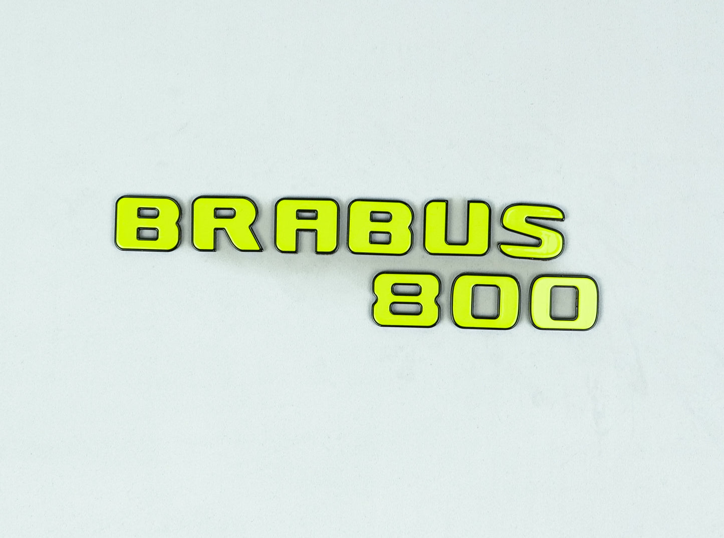 Brabus 800 Style Lime Green Badges Emblems Set for Mercedes-Benz W463 W463A W464 G Wagon