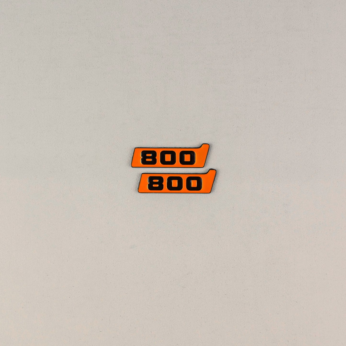 Brabus 800 Style Orange Metal Fender Emblem Logo Badge for Mercedes-Benz W463 G-Class