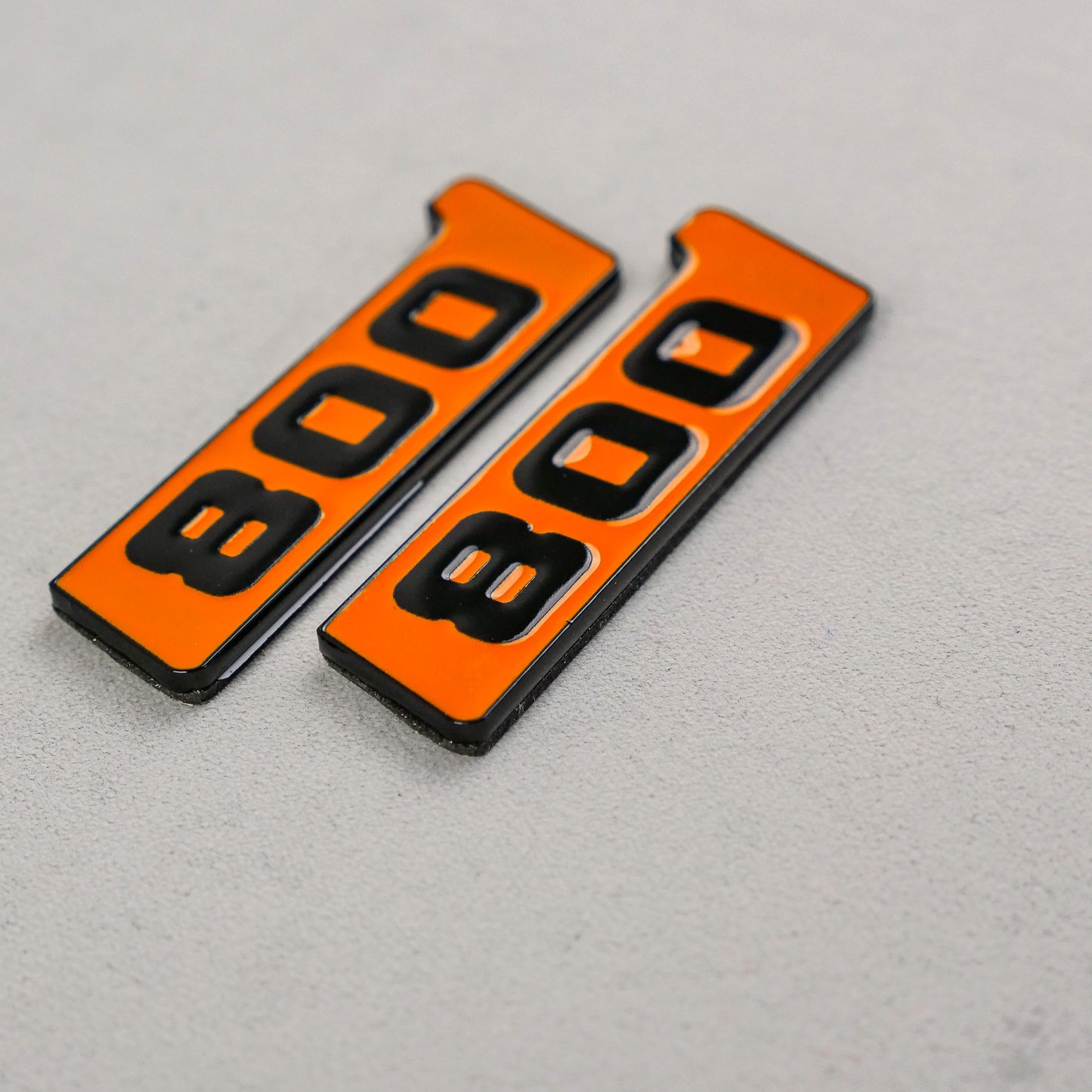 Brabus 800 Style Orange Metal Fender Emblem Logo Badge for Mercedes-Benz W463 G-Class