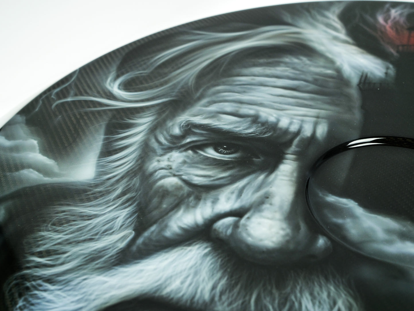 Custom Airbrushed Brabus Style Carbon Fiber Spare Tire Cover for G-Wagon W463 W463A