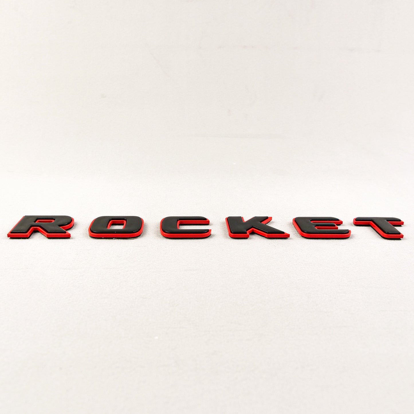 Brabus Style Rocket Rear Emblem Black with Red Metal Badge for Mercedes-Benz Cars