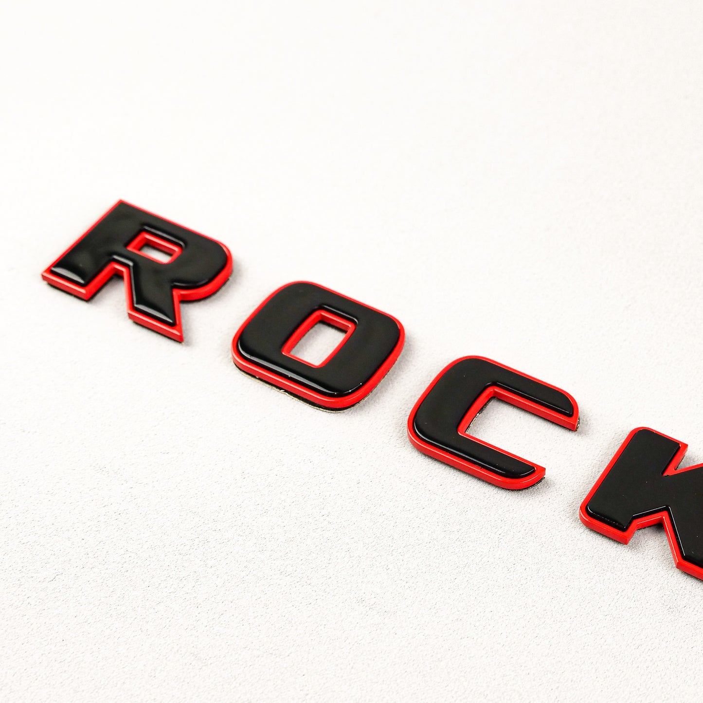 Brabus Style Rocket Rear Emblem Black with Red Metal Badge for Mercedes-Benz Cars