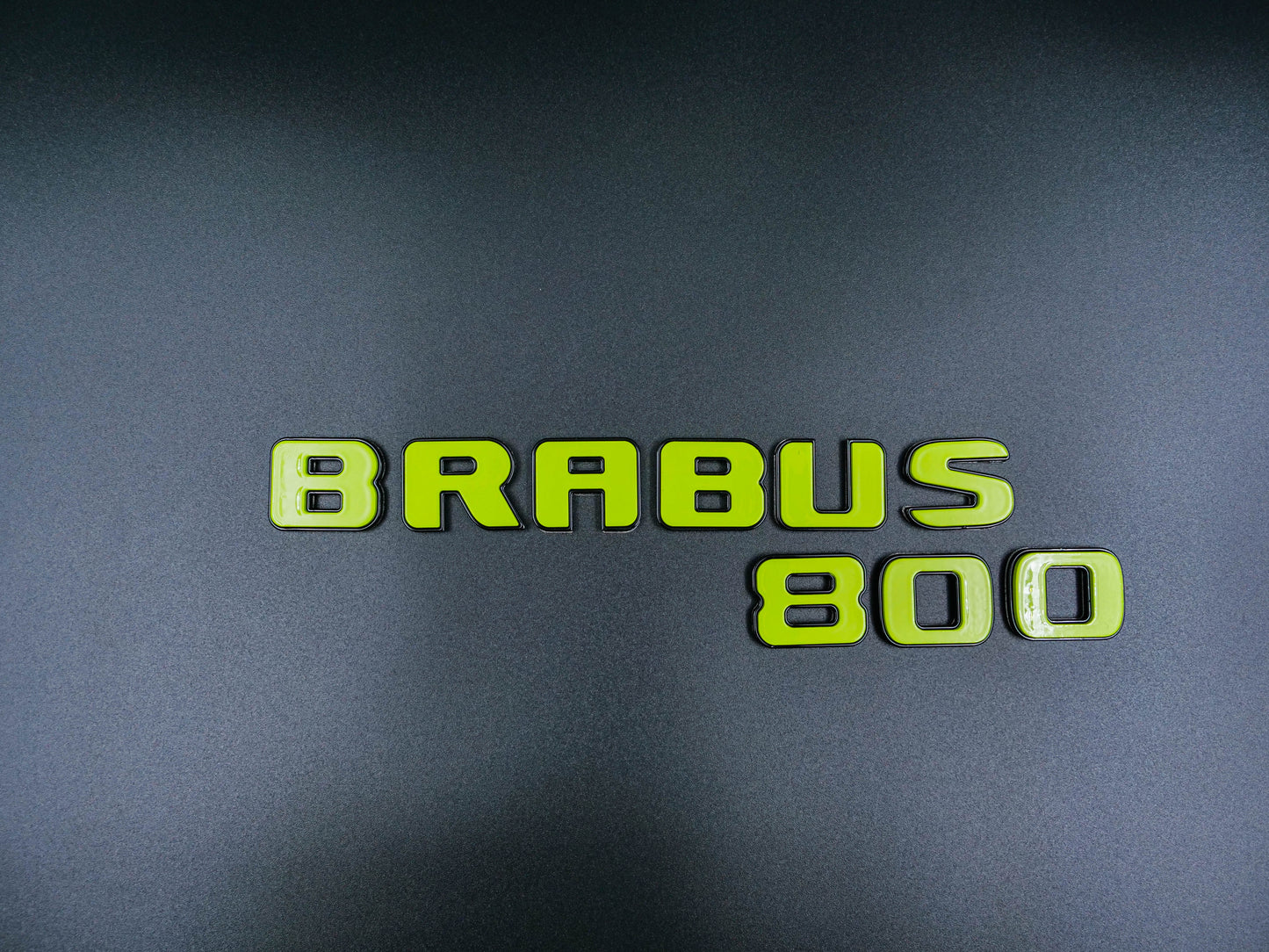 Brabus 800 Style Lime Green Badges Emblems Set for Mercedes-Benz W463 W463A W464 G Wagon