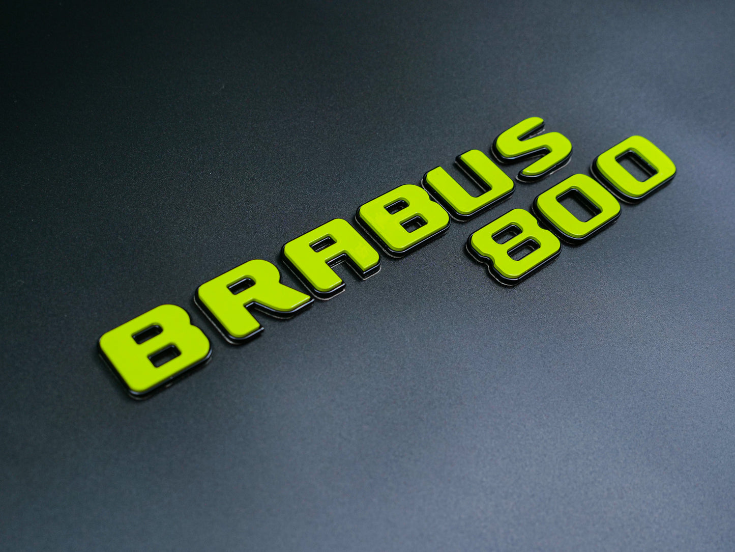 Brabus 800 Style Lime Green Badges Emblems Set for Mercedes-Benz W463 W463A W464 G Wagon