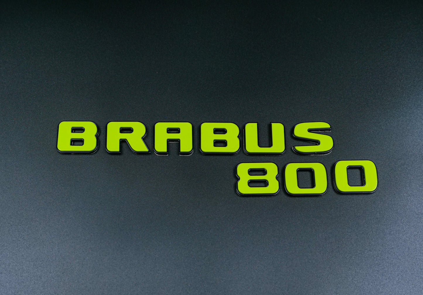 Brabus 800 Style Lime Green Badges Emblems Set for Mercedes-Benz W463 W463A W464 G Wagon