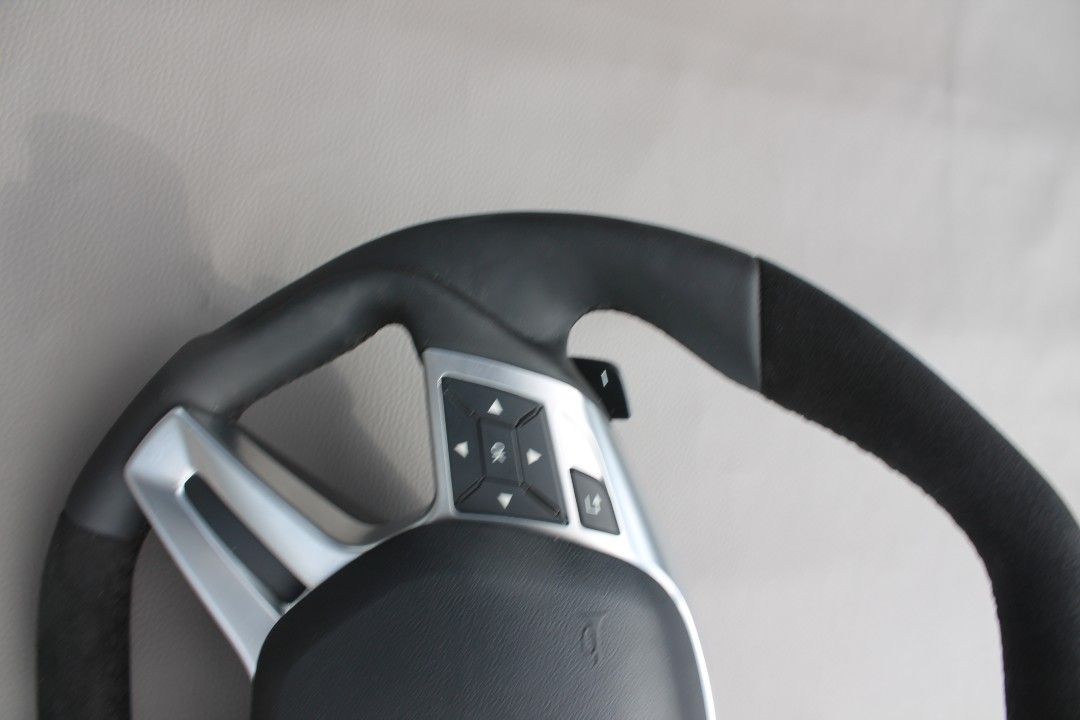 Mercedes-Benz E G GL ML-Class W166 X166 W463 Steering Wheel Leather Alcantara