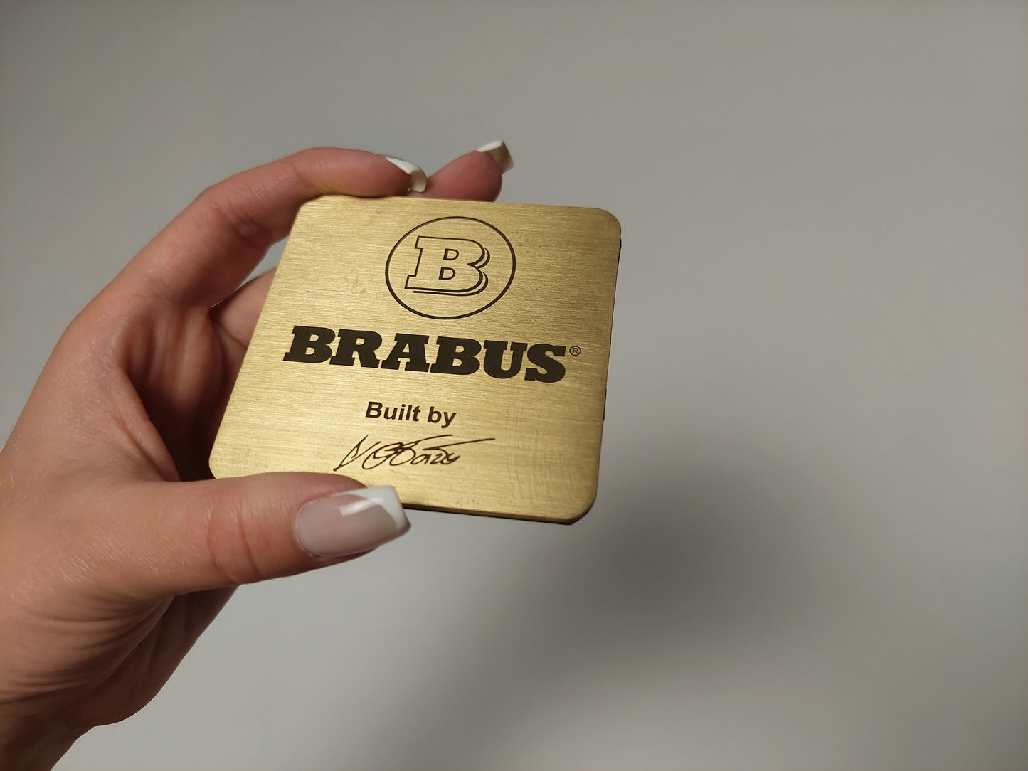 Brabus Style Engine Cover Badge for Mercedes-Benz Cars