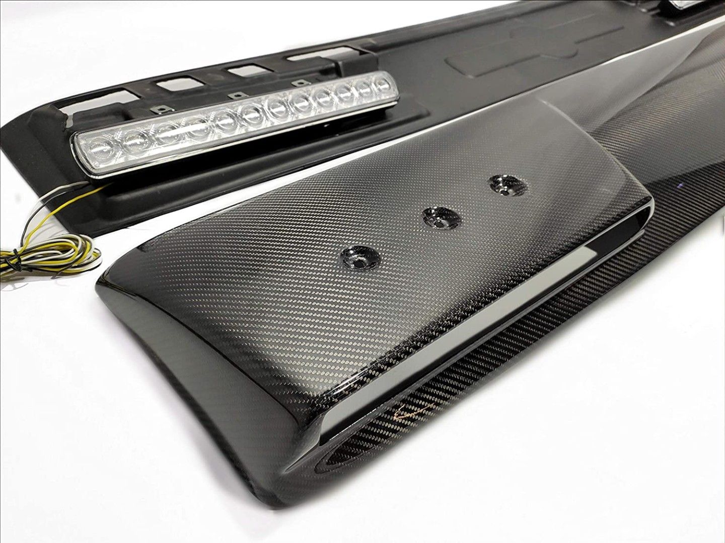 Carbon Fiber Front Roof Spoiler with LEDs for Mercedes W463A W464 G Wagon
