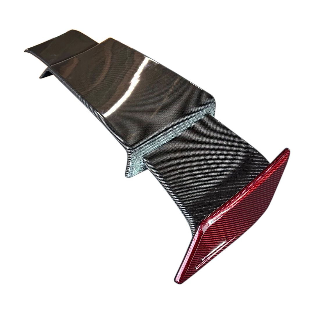 Mercedes-Benz W463 G-Class Brabus Style Black and Red Carbon Fiber Rear Roof Spoiler