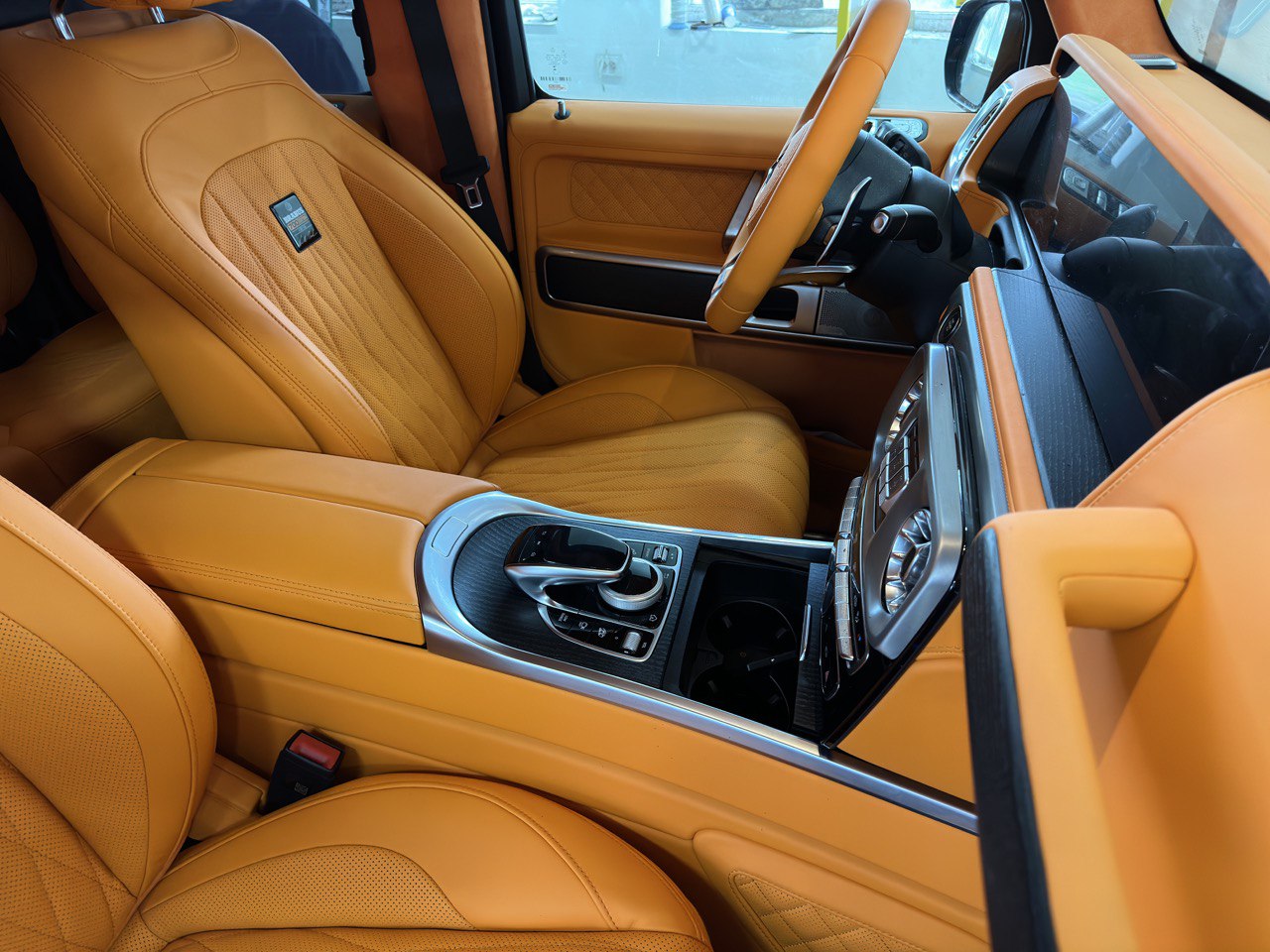 Brabus Style Orange Interior Upholstery Trim Remanufacture for Mercedes Benz W463A G-Class G-Wagon