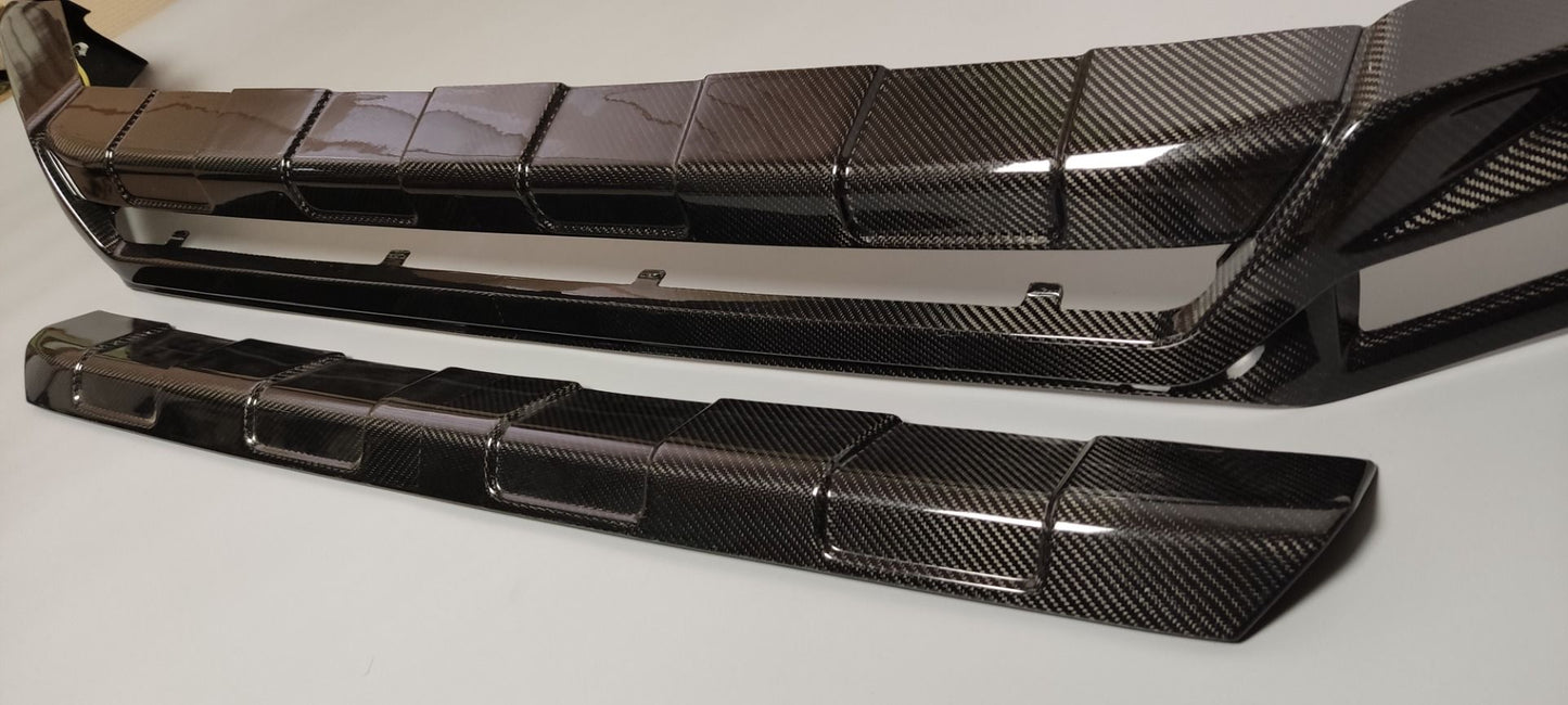 Mercedes-Benz W463A G-Class G500 Brabus Style Carbon Fiber Front Lip Spoiler with LED