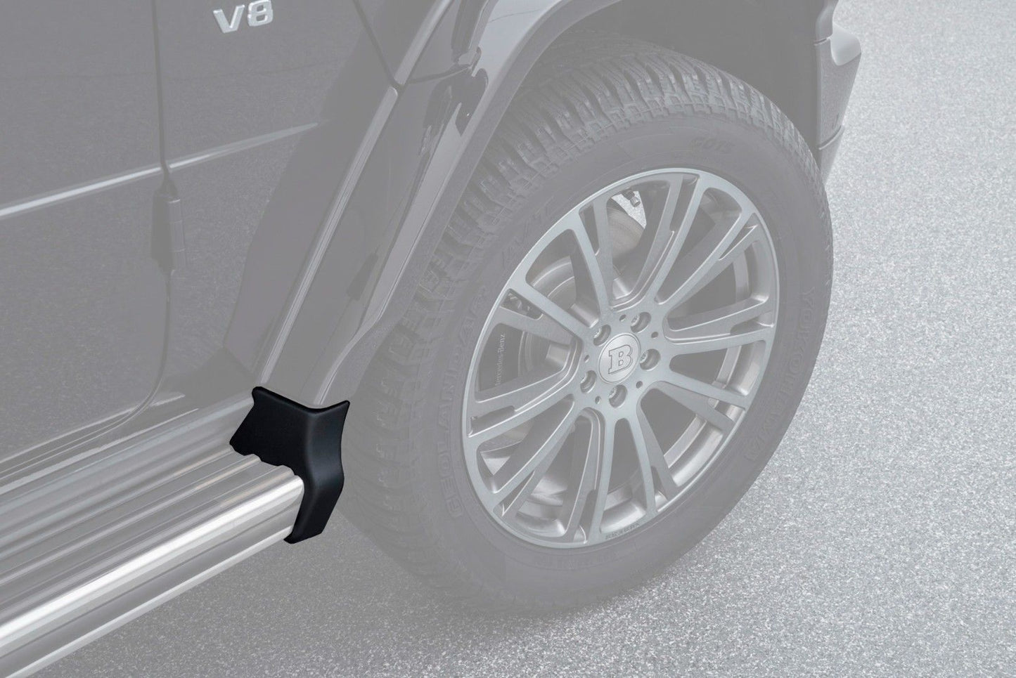 Carbon Fiber Running Boards End Caps Covers for Mercedes-Benz W463a W464