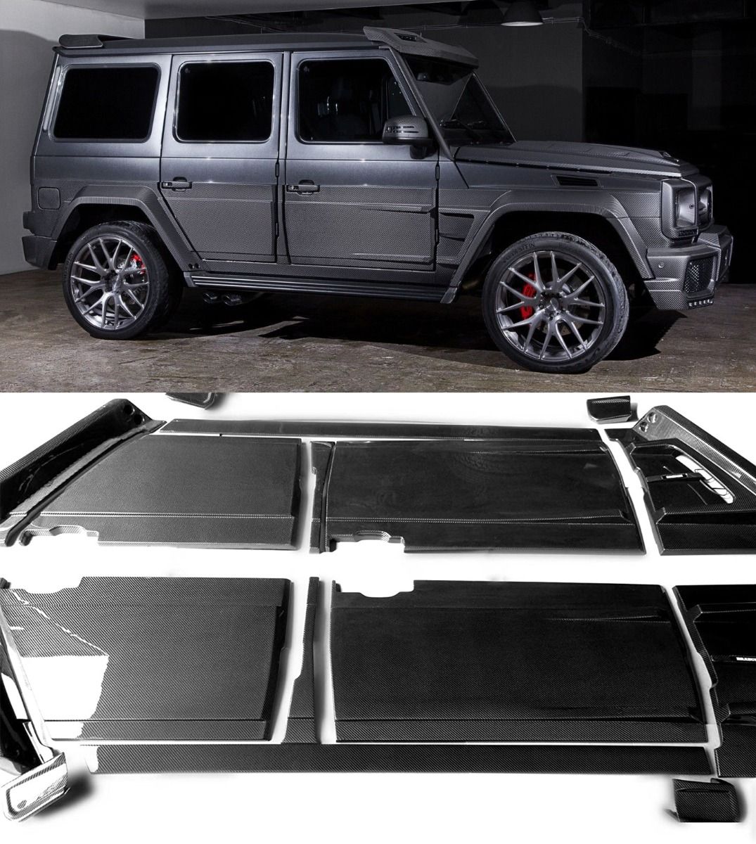 Mercedes-Benz G-Wagon W463 Brabus Style Widestar Carbon Fiber Body Kit
