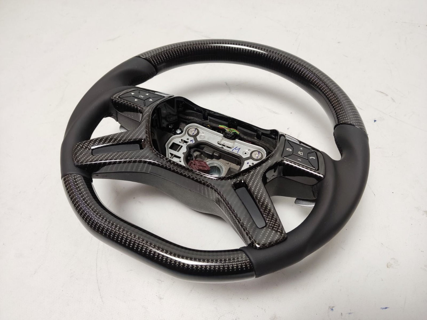 Mercedes-Benz S-Class W221 Steering Wheel Carbon Fiber Leather