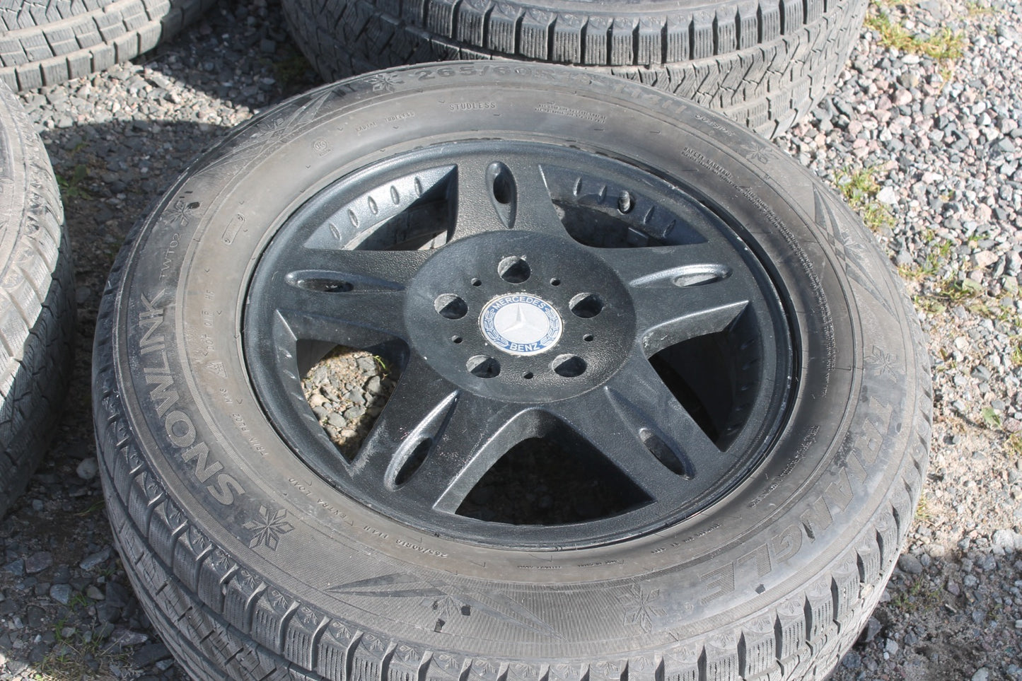 Rims R18 Black with Tires for Mercedes-Benz W463 W463A G-Class 4pcs