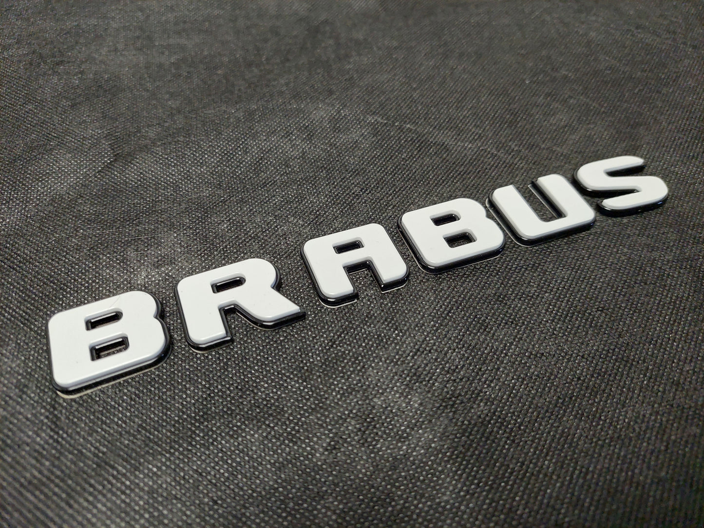 Brabus Style XLP Superwhite Emblems Set Badges for Mercedes G Wagon G63