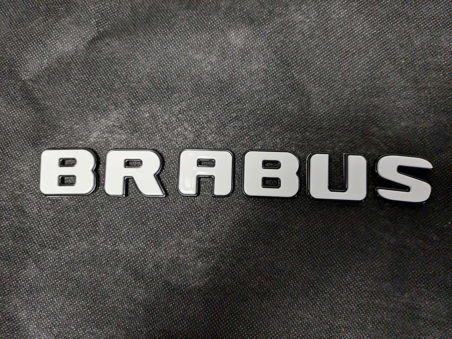 Brabus Style XLP Superwhite Emblems Set Badges for Mercedes G Wagon G63