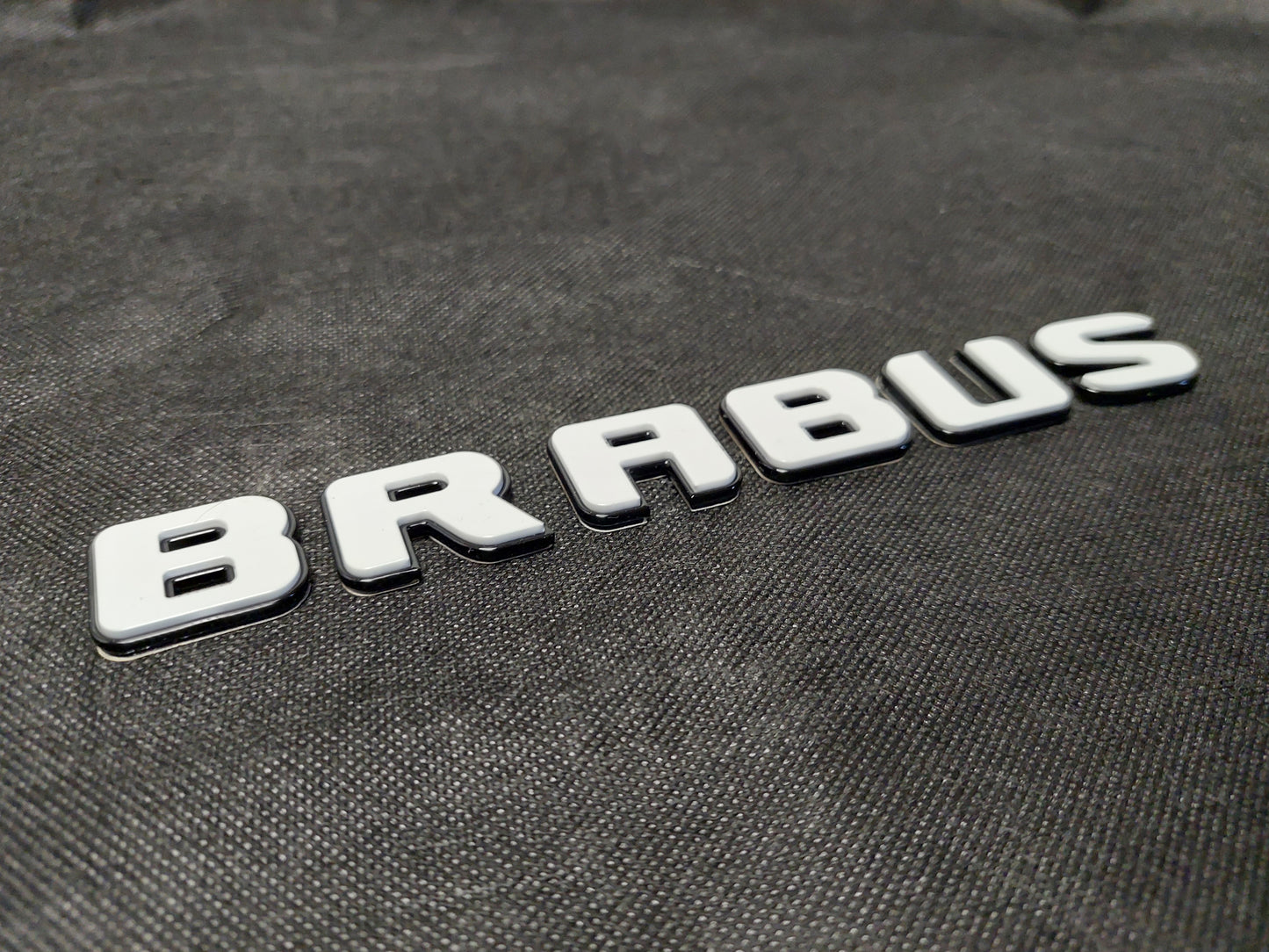 Brabus Style XLP Superwhite Emblems Set Badges for Mercedes G Wagon G63