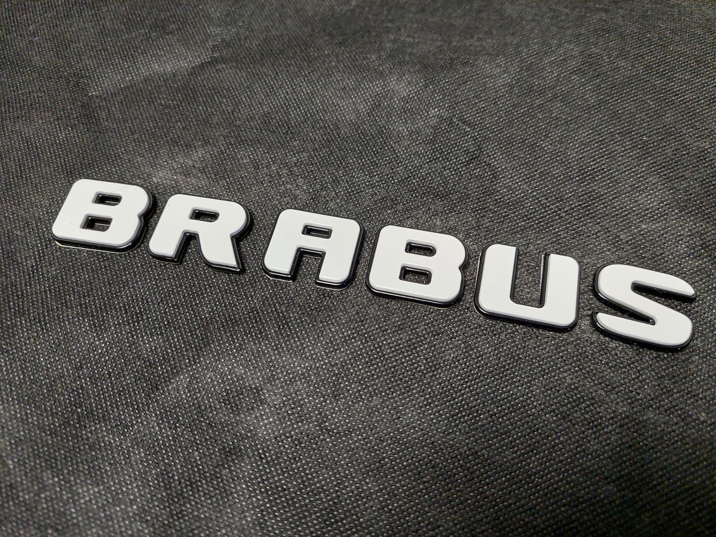 Brabus Style XLP Superwhite Emblems Set Badges for Mercedes G Wagon G63
