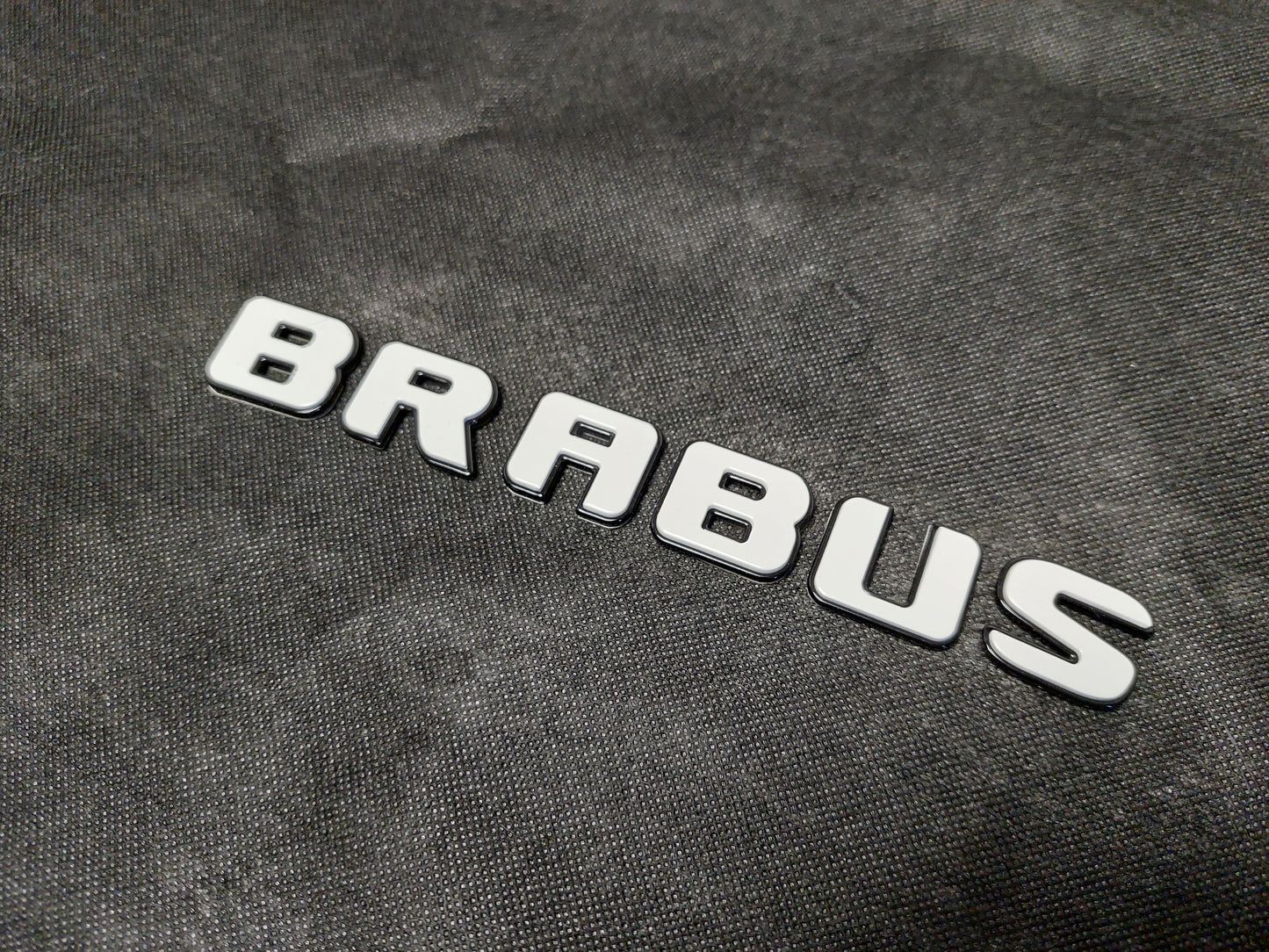 Brabus Style XLP Superwhite Emblems Set Badges for Mercedes G Wagon G63