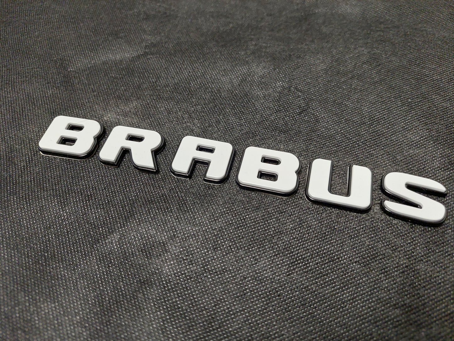 Brabus Style XLP Superwhite Emblems Set Badges for Mercedes G Wagon G63