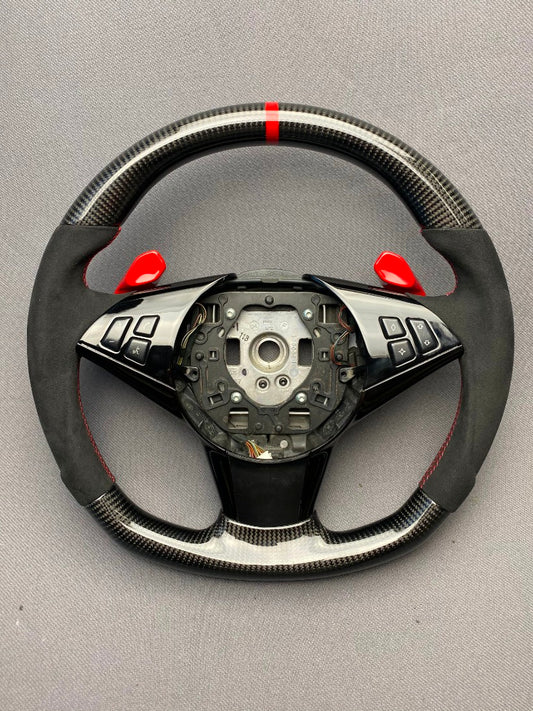 BMW E60 E63 E61 Steering Wheel Carbon Alcantara