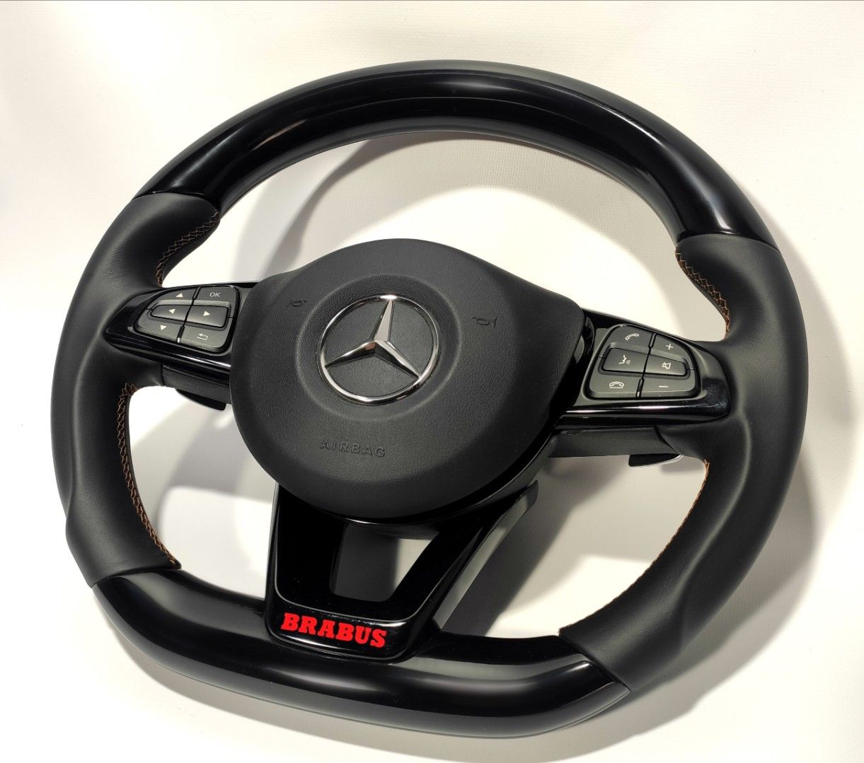 Mercedes-Benz GLC GLE GLS C CLA W205 W166 X166 Steering Wheel Piano Black Leather