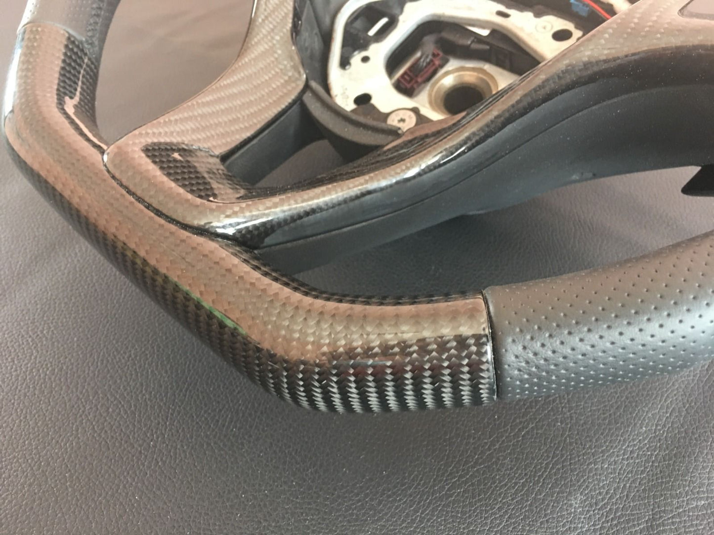 Mercedes-Benz A W176 B W246 C-Class W205 Steering Wheel Carbon Leather