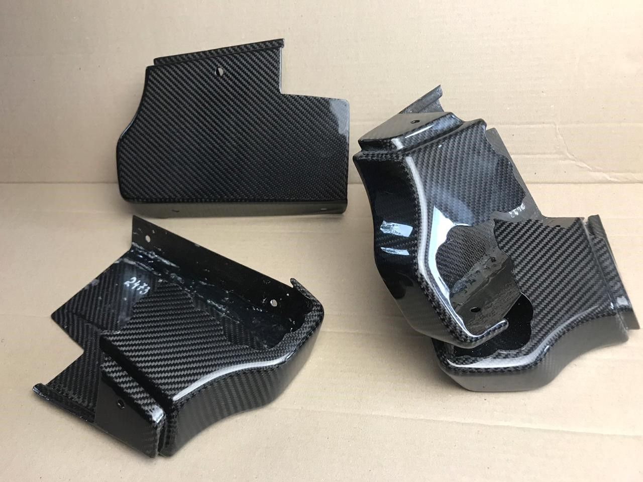 Carbon Fiber Running Boards End Caps Covers for Mercedes-Benz W463a W464