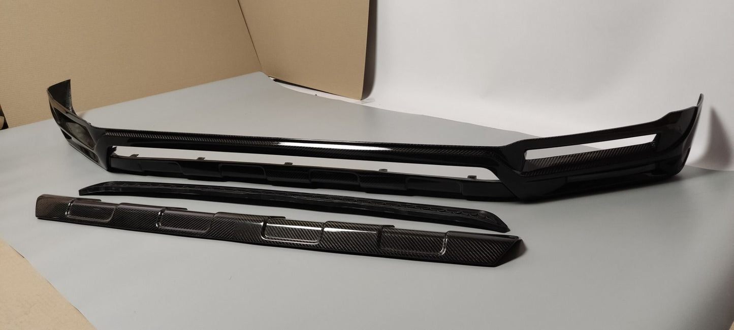 Mercedes-Benz W463A G-Class G500 Brabus Style Carbon Fiber Front Lip Spoiler with LED