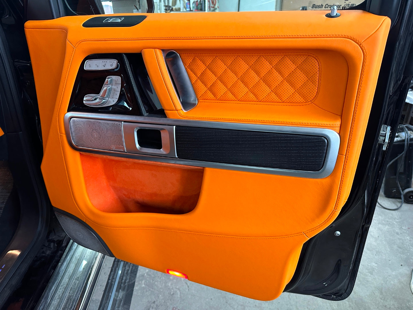Brabus Style Orange Interior Upholstery Trim Remanufacture for Mercedes Benz W463A G-Class G-Wagon