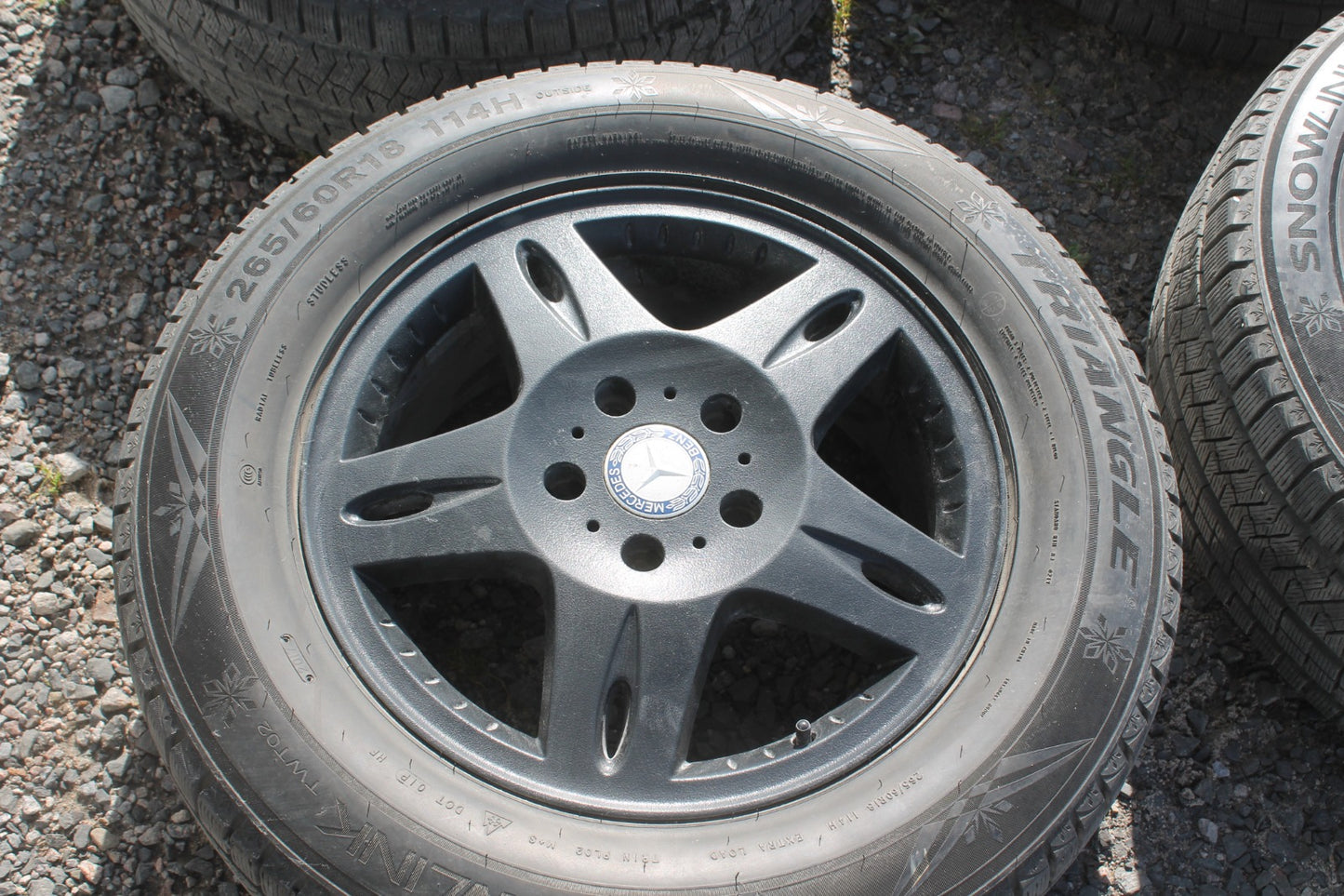 Rims R18 Black with Tires for Mercedes-Benz W463 W463A G-Class 4pcs